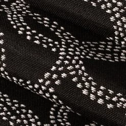 Bella-Dura® Hansel Black/White 54" Fabric -Famous Fabric Store Bella Dura Hansel Black White 54 Fabric 4