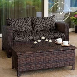 Bella-Dura® Hansel Black/White 54" Fabric -Famous Fabric Store Bella Dura Hansel Black White 54 Fabric 73