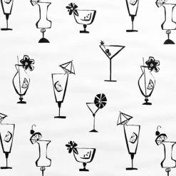 Covington Outdoor Five O'Clock Somewhere Ivory/Ebony 56" Fabric -Famous Fabric Store Covington Outdoor Five OClock Somewhere Ivory Ebony 56 Fabric 5