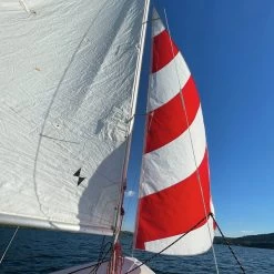 Dacron® Sailcloth 4 Oz. Red 60" -Famous Fabric Store Dacron Sailcloth 4oz Red 60 4