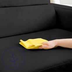 EverSoft™ Indoor/Outdoor Black 54" Vinyl Fabric -Famous Fabric Store EverSoft Indoor Outdoor Black 54 Vinyl Fabric 95