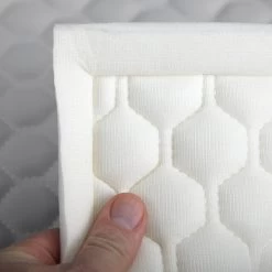 EverSoft™ Silver Hexagon Stitched Foam Backed Vinyl -Famous Fabric Store EverSoft Silver Hexagon Stitched Foam Backed Vinyl 4