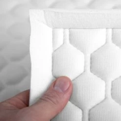 EverSoft™ White Hexagon Stitched Foam Backed Vinyl -Famous Fabric Store EverSoft White Hexagon Stitched Foam Backed Vinyl 4