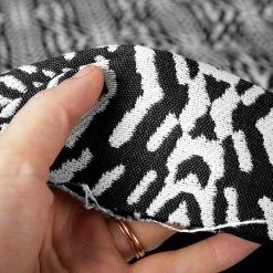 Hilary Farr Outdoor SPF Riff Ebony/Ivory 54" Fabric -Famous Fabric Store Hilary Farr Outdoor SPF Riff Ebony Ivory 54 Fabric 4