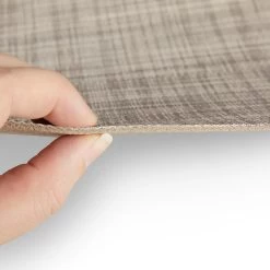 Infinity Luxury Woven Vinyl™ Flooring Aluminum Pearl 8'6" -Famous Fabric Store Infinity Luxury Woven Vinyl Flooring Grey 102 4