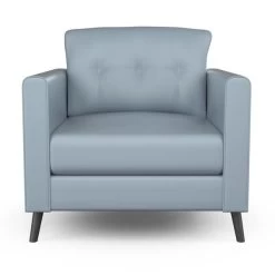 Nauga Soft Blue Fog 54" Vinyl Fabric -Famous Fabric Store Nauga Soft Vinyl Blue Fog 54 901