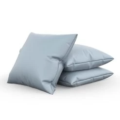 Nauga Soft Blue Fog 54" Vinyl Fabric -Famous Fabric Store Nauga Soft Vinyl Blue Fog 54 902