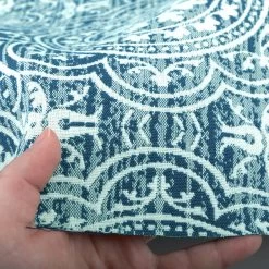 Outdura® Constantine Aqua 54" Upholstery Fabric (12101) -Famous Fabric Store Outdura Constantine Aqua 54 Upholstery Fabric 12101 3