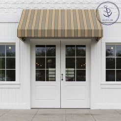 Sunbrella® Awning Stripe 4768-0000 Preston Stone 46" Fabric -Famous Fabric Store Sunbrella 4768 0000 Preston Stone 46 Awning Shade Fabric 707