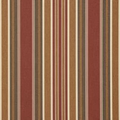 Sunbrella® Awning Stripe 4813-0000 Eastland Redwood 46" Fabric