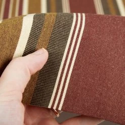 Sunbrella® Awning Stripe 4813-0000 Eastland Redwood 46" Fabric -Famous Fabric Store Sunbrella 4813 0000 Eastland Redwood Awning Stripe 46 4