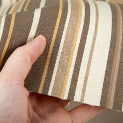 Sunbrella® Awning Stripe 4817-0000 Westfield Mushroom 46" Fabric -Famous Fabric Store Sunbrella 4817 0000 Westfield Mushroom Awning Stripe 46 4