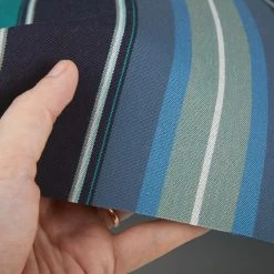 Sunbrella® Awning Stripe 4884-0000 Saxon Cascade 46" Fabric -Famous Fabric Store Sunbrella 4884 0000 Saxon Cascade 46 Awning Stripe Fabric 4