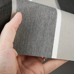 Sunbrella® Awning Stripe 4888-0000 Clinton Granite 46" Fabric -Famous Fabric Store Sunbrella 4888 0000 Clinton Granite 46 Awning Stripe Fabric 4