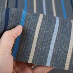 Sunbrella® Awning Stripe 4895-0000 Motive Denim 46" Fabric -Famous Fabric Store Sunbrella 4895 0000 Motive Denim 46 Awning Stripe Fabric 4