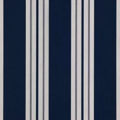 Sunbrella® Awning Stripe 4902-0000 Captain Navy/Natural Classic 46" Fabric