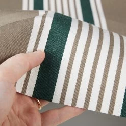 Sunbrella® Awning Stripe 4907-0000 Taupe 5 Bar Stripe 46" Fabric -Famous Fabric Store Sunbrella 4907 0000 Taupe 5 Bar Stripe 46 Signature Series Awning Stripe 4