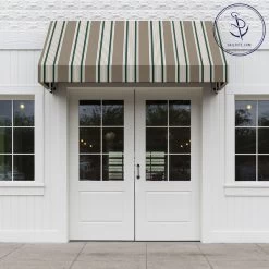 Sunbrella® Awning Stripe 4907-0000 Taupe 5 Bar Stripe 46" Fabric -Famous Fabric Store Sunbrella 4907 0000 Taupe 5 Bar Stripe 46 Signature Series Awning Stripe 72