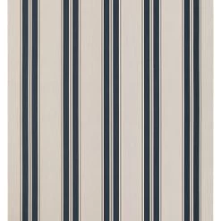 Sunbrella® Awning Stripe 4916-0000 Navy/Taupe Fancy 46" Fabric -Famous Fabric Store Sunbrella 4916 0000 Navy Taupe Fancy 46 Signature Series Awning Stripe 3
