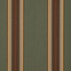 Sunbrella® Awning Stripe 4949-0000 Forest Vintage Bar 46" Fabric