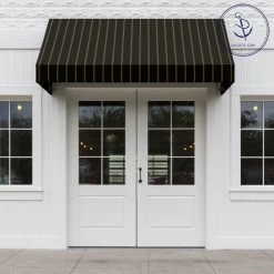 Sunbrella® Awning Stripe 4988-0000 Cooper Black 46" Fabric -Famous Fabric Store Sunbrella 4988 0000 Cooper Black 46 72