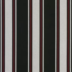 Sunbrella® Awning Stripe 4989-0000 Hatteras Raven 46" Fabric