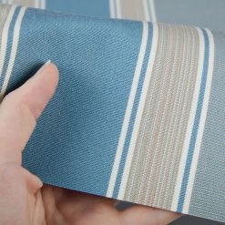 Sunbrella® Awning Stripe 4992-0000 Baycrest Sky 46" Fabric -Famous Fabric Store Sunbrella 4992 0000 Baycrest Sky Awning Stripe 46 4