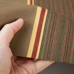 Sunbrella® Awning Stripe 4994-0000 Eastridge Cocoa 46" Fabric -Famous Fabric Store Sunbrella 4994 0000 Eastridge Cocoa 46 Signature Series Awning Stripe 4