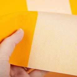 Sunbrella® Awning Stripe 5702-0000 Beaufort Yellow/White 6 Bar 46" Fabric -Famous Fabric Store Sunbrella 5702 0000 Sunflower Yellow White 6 Bar 46 4