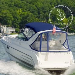 Sunbrella® Marine Grade 6053-0000 Mediterranean Blue Tweed 60" Fabric -Famous Fabric Store Sunbrella 6053 0000 Mediterranean Tweed 60 75