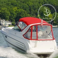 Sunbrella® Marine Grade 6066-0000 Logo Red 60" Fabric -Famous Fabric Store Sunbrella 6066 0000 Logo Red 60 75