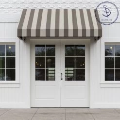 Sunbrella® Awning Stripe 4753-0000 Beaufort Mushroom 46" Fabric -Famous Fabric Store Sunbrella Awning Stripe 4753 0000 Beaufort Mushroom 46 Fabric 707