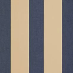 Sunbrella® Awning Stripe 4921-0000 Mediterranean Canvas Block 46" Fabric