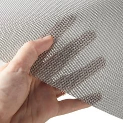 Textilene® Metallics Vinyl Mesh Aluminum 54" Fabric -Famous Fabric Store Textilene Metallics Vinyl Mesh Aluminum 54 Fabric 5
